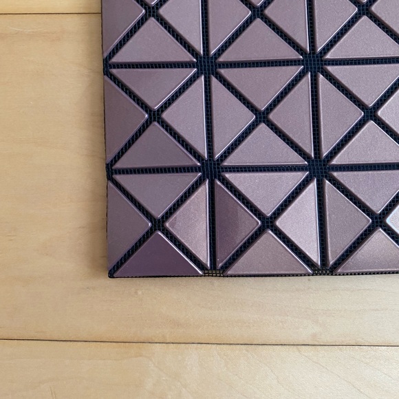 Bao Bao Issey Miyake Platinum Mermaid Tote Purple and Beige 10.75” x 10.75” - Picture 9 of 13